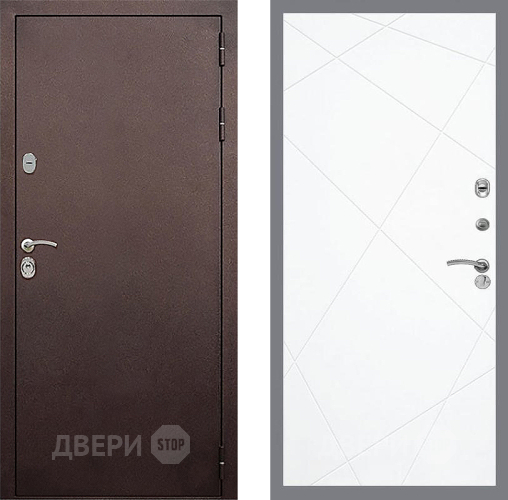 Входная металлическая Дверь Стоп КЛАССИК Медь ФЛ-291 Силк Сноу в Краснознаменске