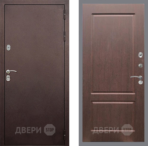 Дверь Стоп КЛАССИК Медь ФЛ-117 Орех премиум в Краснознаменске