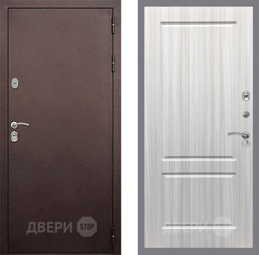 Входная металлическая Дверь Стоп КЛАССИК Медь ФЛ-117 Сандал белый в Краснознаменске