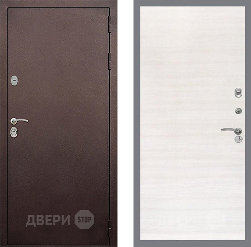 Входная металлическая Дверь Стоп КЛАССИК Медь Гладкая Акация светлая в Краснознаменске