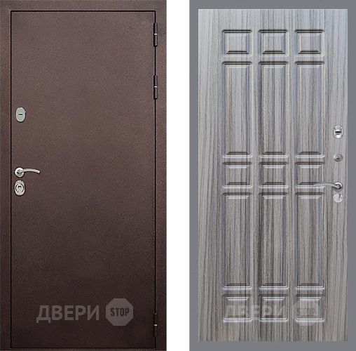 Входная металлическая Дверь Стоп КЛАССИК Медь ФЛ-33 Сандал грей в Краснознаменске