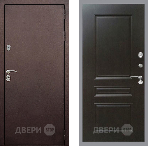 Входная металлическая Дверь Стоп КЛАССИК Медь ФЛ-243 Венге в Краснознаменске