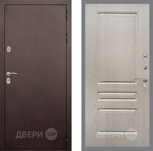 Дверь Стоп КЛАССИК Медь ФЛ-243 Беленый дуб в Краснознаменске
