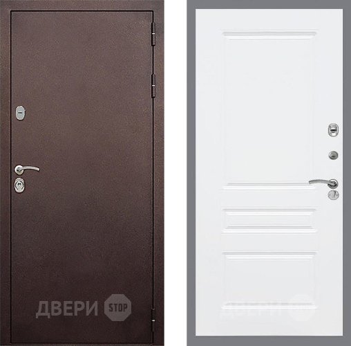 Дверь Стоп КЛАССИК Медь ФЛ-243 Силк Сноу в Краснознаменске