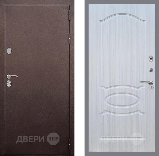 Дверь Стоп КЛАССИК Медь ФЛ-128 Сандал белый в Краснознаменске