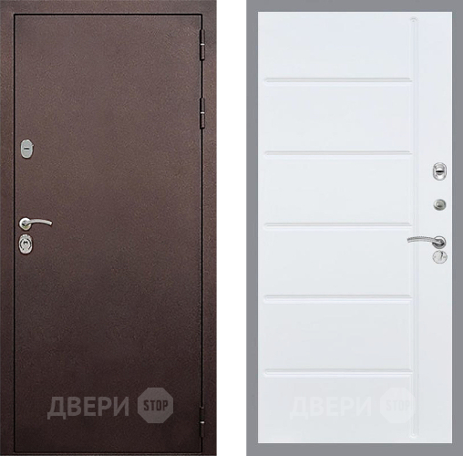 Дверь Стоп КЛАССИК Медь ФЛ-102 Белый ясень в Краснознаменске