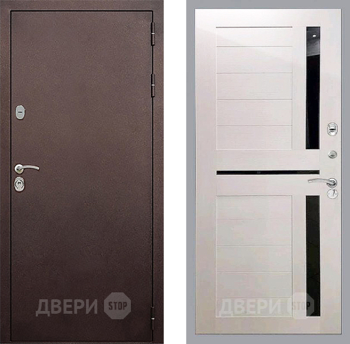 Входная металлическая Дверь Стоп КЛАССИК Медь СБ-18 Лиственница беж в Краснознаменске