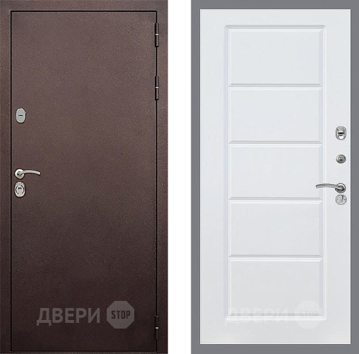 Входная металлическая Дверь Стоп КЛАССИК Медь ФЛ-39 Силк Сноу в Краснознаменске