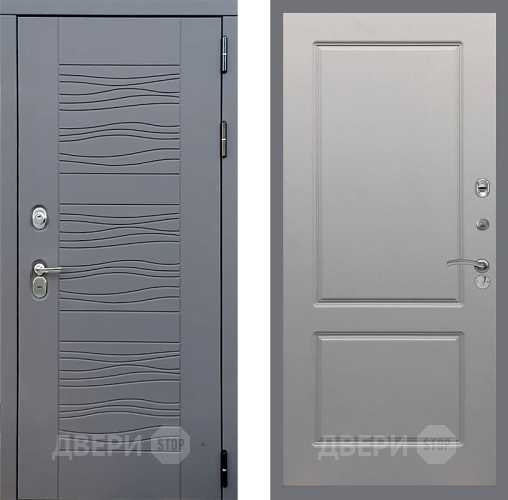 Входная металлическая Дверь Стоп СКАНДИ ФЛ-117 Грей софт в Краснознаменске