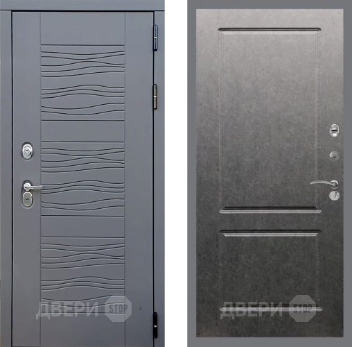 Входная металлическая Дверь Стоп СКАНДИ ФЛ-117 Штукатурка графит в Краснознаменске