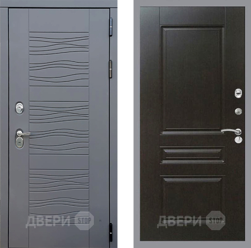 Входная металлическая Дверь Стоп СКАНДИ ФЛ-243 Венге в Краснознаменске