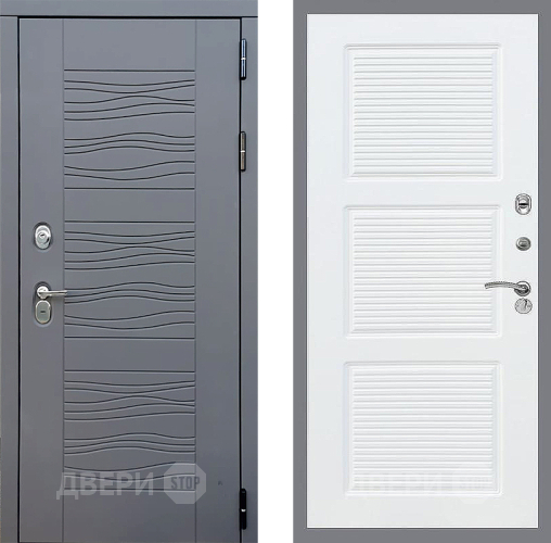 Входная металлическая Дверь Стоп СКАНДИ ФЛ-1 Силк Сноу в Краснознаменске