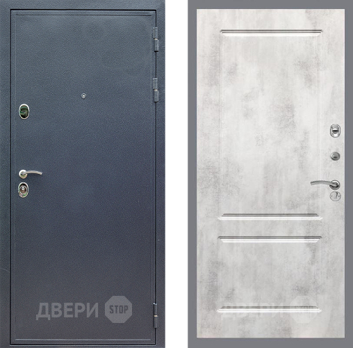 Входная металлическая Дверь Стоп СИЛЬВЕР ФЛ-117 Бетон светлый в Краснознаменске