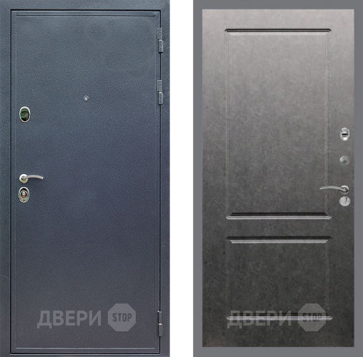 Дверь Стоп СИЛЬВЕР ФЛ-117 Штукатурка графит в Краснознаменске