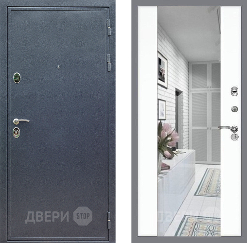 Входная металлическая Дверь Стоп СИЛЬВЕР Зеркало СБ-16 Силк Сноу в Краснознаменске