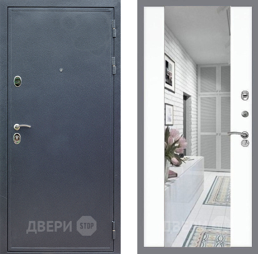 Дверь Стоп СИЛЬВЕР Зеркало СБ-16 Силк Сноу в Краснознаменске