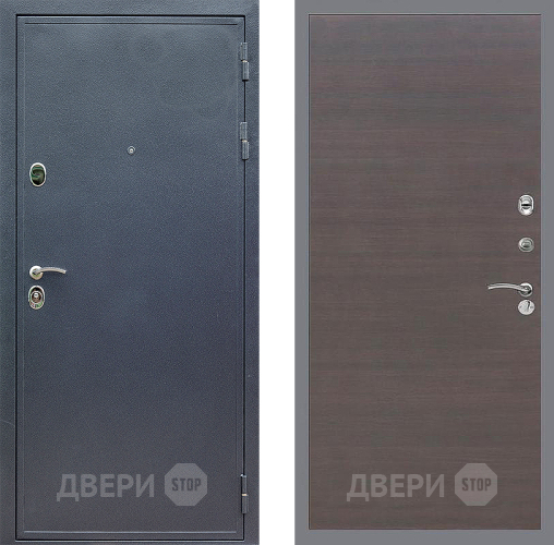 Входная металлическая Дверь Стоп СИЛЬВЕР Гладкая венге поперечный в Краснознаменске