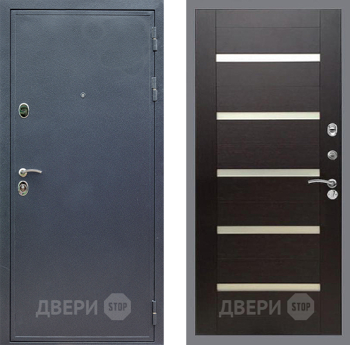 Входная металлическая Дверь Стоп СИЛЬВЕР СБ-14 венге поперечный в Краснознаменске