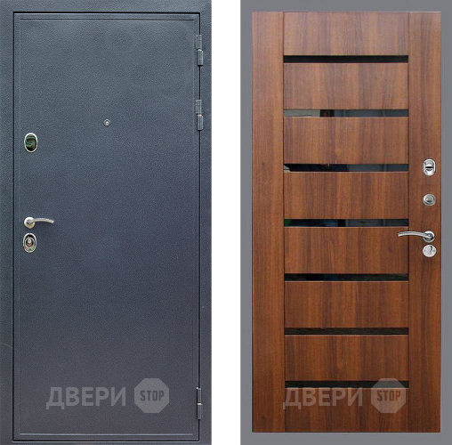 Входная металлическая Дверь Стоп СИЛЬВЕР СБ-14 Орех бренди в Краснознаменске