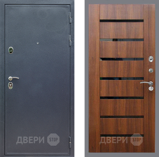 Входная металлическая Дверь Стоп СИЛЬВЕР СБ-14 Орех бренди в Краснознаменске