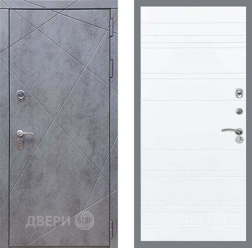 Входная металлическая Дверь Стоп Лучи Лайн Силк Сноу в Краснознаменске
