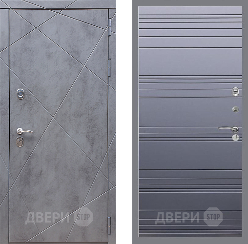 Входная металлическая Дверь Стоп Лучи Лайн Силк титан в Краснознаменске