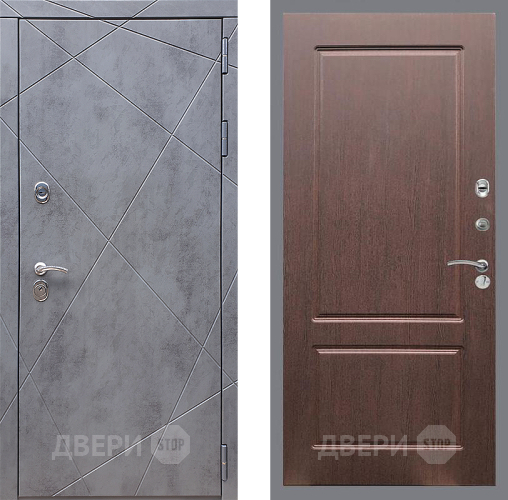 Дверь Стоп Лучи ФЛ-117 Орех премиум в Краснознаменске