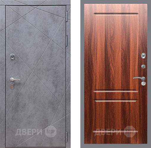 Входная металлическая Дверь Стоп Лучи ФЛ-117 Итальянский орех в Краснознаменске
