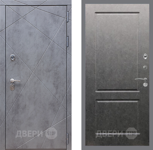 Входная металлическая Дверь Стоп Лучи ФЛ-117 Штукатурка графит в Краснознаменске