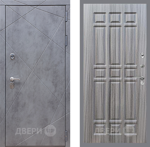 Входная металлическая Дверь Стоп Лучи ФЛ-33 Сандал грей в Краснознаменске