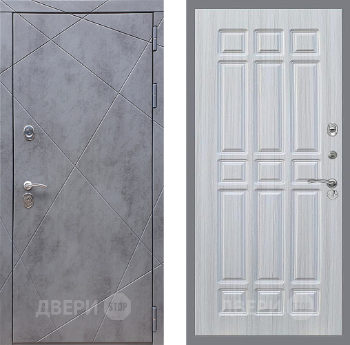 Входная металлическая Дверь Стоп Лучи ФЛ-33 Сандал белый в Краснознаменске