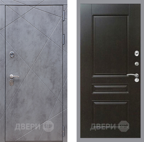 Входная металлическая Дверь Стоп Лучи ФЛ-243 Венге в Краснознаменске