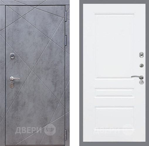 Дверь Стоп Лучи ФЛ-243 Силк Сноу в Краснознаменске