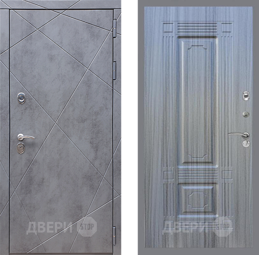 Входная металлическая Дверь Стоп Лучи ФЛ-2 Сандал грей в Краснознаменске