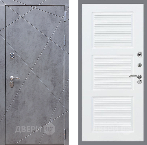 Входная металлическая Дверь Стоп Лучи ФЛ-1 Силк Сноу в Краснознаменске