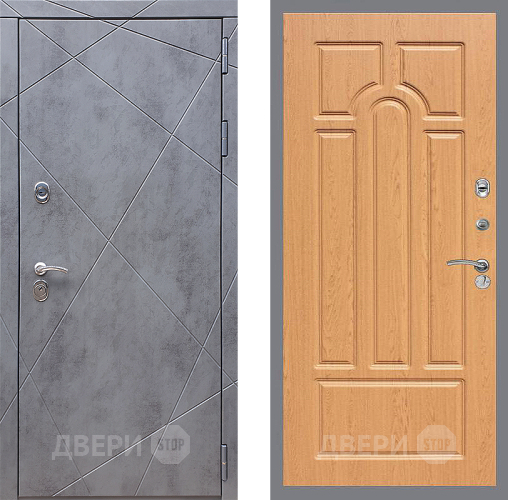 Входная металлическая Дверь Стоп Лучи ФЛ-58 Дуб в Краснознаменске