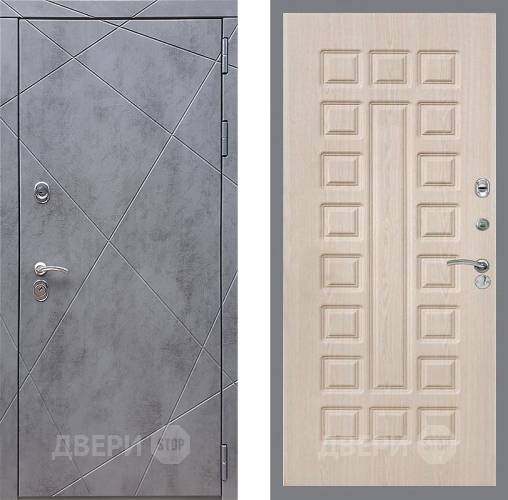 Входная металлическая Дверь Стоп Лучи ФЛ-183 Беленый дуб в Краснознаменске