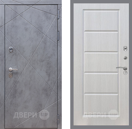 Входная металлическая Дверь Стоп Лучи ФЛ-39 Лиственница беж в Краснознаменске