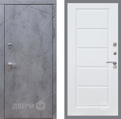 Входная металлическая Дверь Стоп Лучи ФЛ-39 Силк Сноу в Краснознаменске