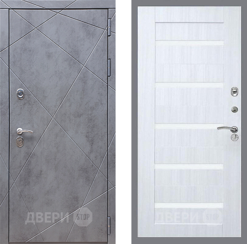 Входная металлическая Дверь Стоп Лучи СБ-14 Сандал белый в Краснознаменске
