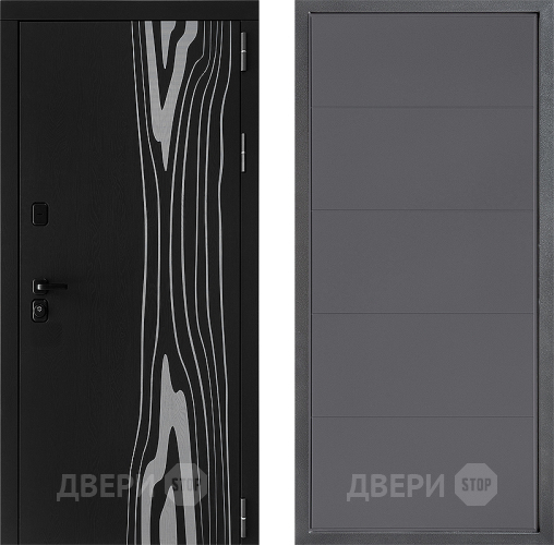 Входная металлическая Дверь Дверной континент ДК-12 ФЛ-649 Графит софт в Краснознаменске