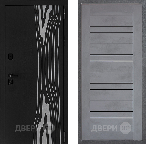 Входная металлическая Дверь Дверной континент ДК-12 ФЛ-49 Бетон серый в Краснознаменске