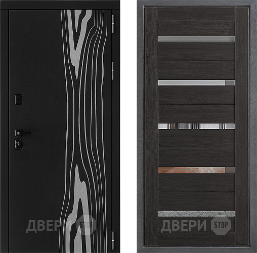 Входная металлическая Дверь Дверной континент ДК-12 ФЛ-47 Венге в Краснознаменске