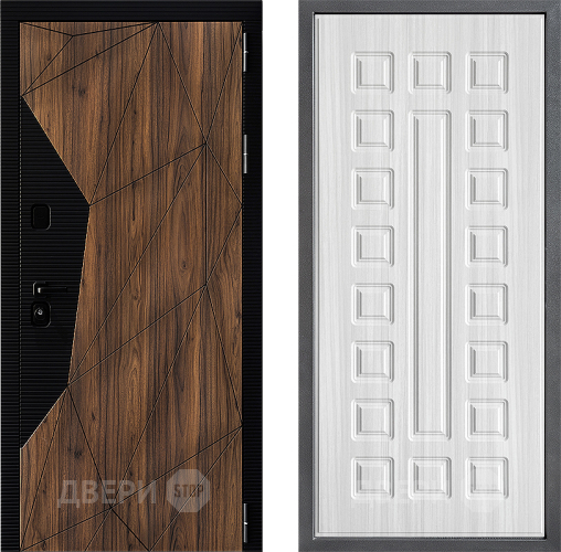 Входная металлическая Дверь Дверной континент ДК-11 ФЛ-183 Сандал белый в Краснознаменске