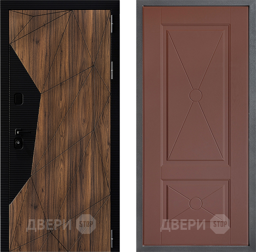 Дверь Дверной континент ДК-11 ФЛ-617 Ясень шоколадный в Краснознаменске