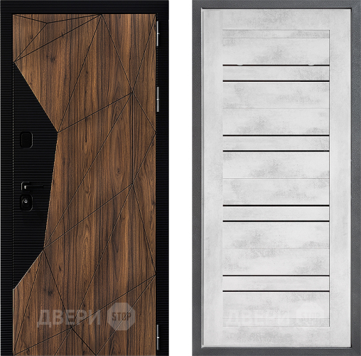 Входная металлическая Дверь Дверной континент ДК-11 ФЛ-49 Бетон снежный в Краснознаменске