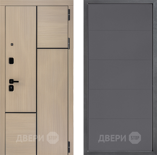 Входная металлическая Дверь Дверной континент ДК-14 ФЛ-649 Графит софт в Краснознаменске