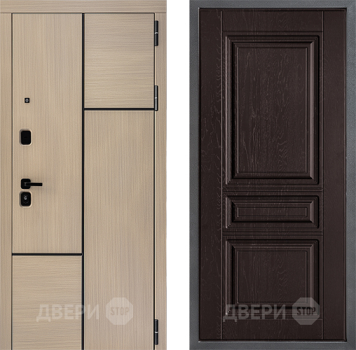 Входная металлическая Дверь Дверной континент ДК-14 ФЛ-243 Дуб шоколадный в Краснознаменске