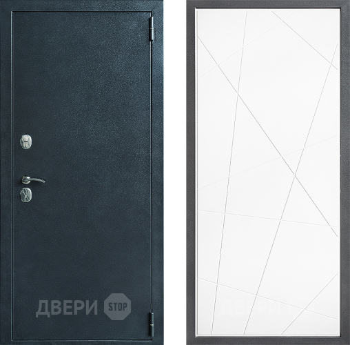 Входная металлическая Дверь Дверной континент ДК-70 Дизайн ФЛ-655 Белый софт в Краснознаменске