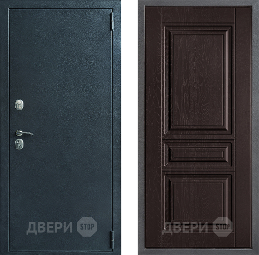 Входная металлическая Дверь Дверной континент ДК-70 Дизайн ФЛ-243 Дуб шоколадный в Краснознаменске